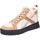 Schuhe Damen Sneaker Donna Carolina Premium Schnürschuhe 48.168.120P Beige