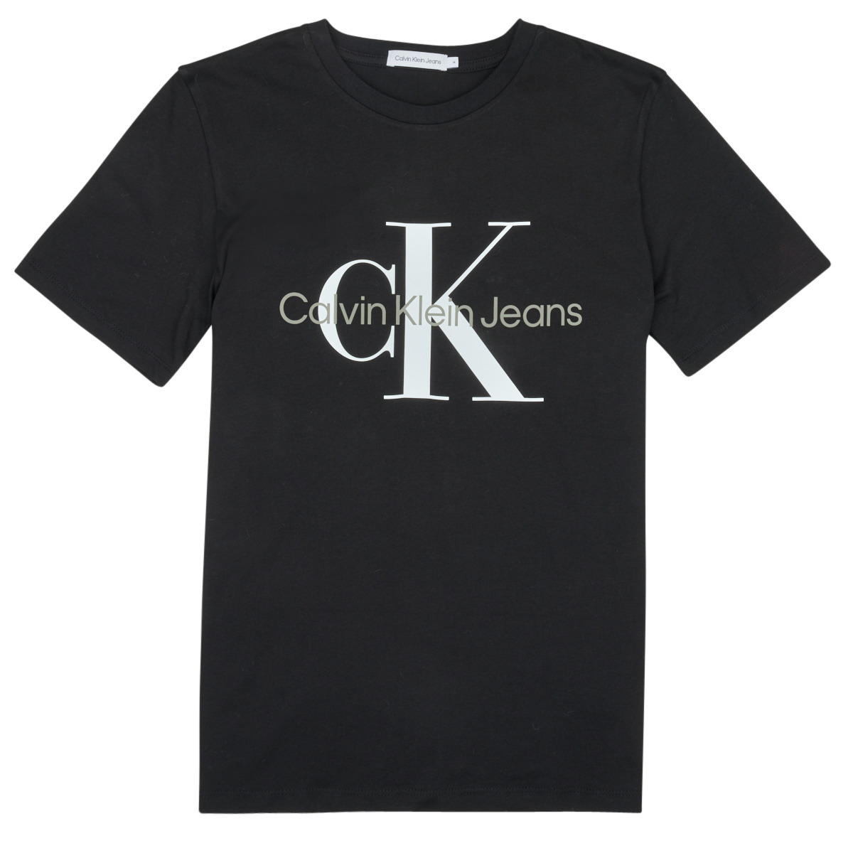 23,94 Versand MONOGRAM Klein - Jeans Spartoo.de Kleidung LOGO Calvin Schwarz T-Shirts € | - T-SHIRT Kostenloser Kind !