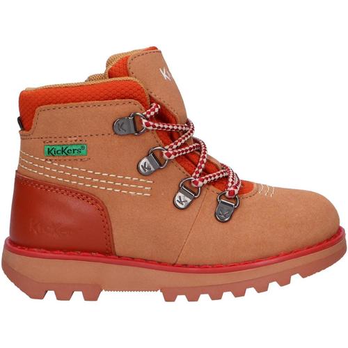 Schuhe Jungen Boots Kickers 878760-10 KICKNATURE CUIR 878760-10 KICKNATURE CUIR 