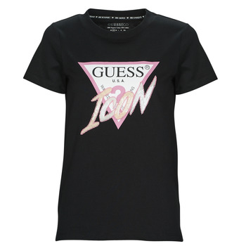Guess SS CN ICON TEE Schwarz