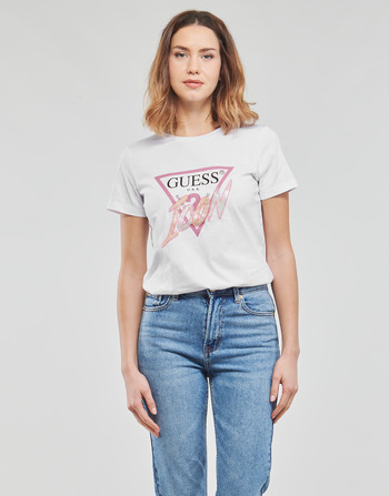 Guess SS CN ICON TEE Weiss