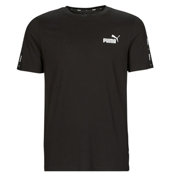 Kleidung Herren T-Shirts Puma ESS+ TAPE Schwarz
