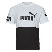Kleidung Herren T-Shirts Puma PUMA POWER COLORBLOCK Schwarz / Weiss