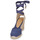 Schuhe Damen Leinen-Pantoletten mit gefloch Castaner CARINA Blau