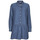 Kleidung Damen Kurze Kleider Tommy Jeans TJW CHAMBRAY SHIRT DRESS Blau