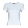Kleidung Damen T-Shirts Tommy Jeans TJW BBY ESSENTIAL RIB SS Weiss