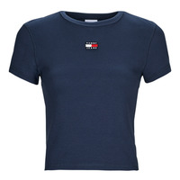 Kleidung Damen T-Shirts Tommy Jeans TJW BBY RIB XS BADGE Marine