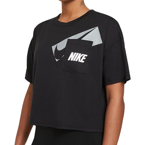 Kleidung Damen T-Shirts & Poloshirts Nike DC7189-010 Schwarz