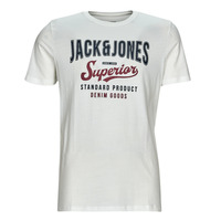 Kleidung Herren T-Shirts Jack & Jones JJELOGO TEE SS O-NECK Naturfarben