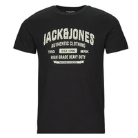 Kleidung Herren T-Shirts Jack & Jones JJEJEANS TEE SS O-NECK Schwarz