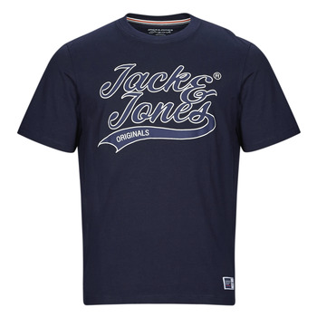 Kleidung Herren T-Shirts Jack & Jones JORTREVOR UPSCALE SS TEE CREW NECK Marine