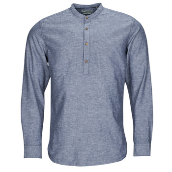 Kleidung Herren Langärmelige Hemden Jack & Jones JPRBLASUMMER HALF PLACKET SHIRT L/S Blau