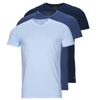 Kleidung Herren T-Shirts Polo Ralph Lauren UNDERWEAR-S/S CREW-3 PACK-CREW UNDERSHIRT Blau / Marine / Blau / Himmelsfarbe