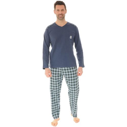 Kleidung Herren Pyjamas/ Nachthemden Christian Cane SEYLAN Blau