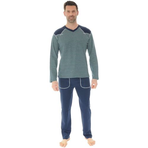 Kleidung Herren Pyjamas/ Nachthemden Christian Cane SAHEL Blau