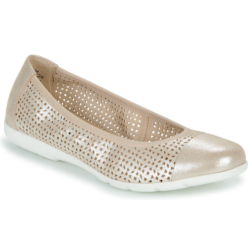 Schuhe Damen Ballerinas Caprice 22151 Gold