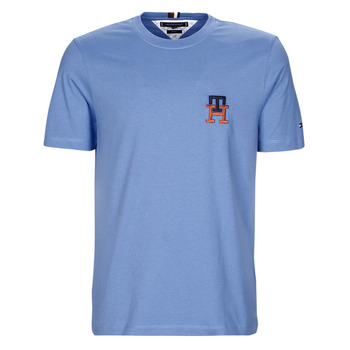 Kleidung Herren T-Shirts Tommy Hilfiger ESSENTIAL MONOGRAM TEE Blau / Himmelsfarbe