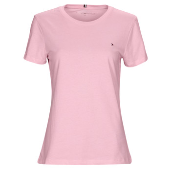 Kleidung Damen T-Shirts Tommy Hilfiger NEW CREW NECK TEE Rosa