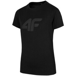 Kleidung Jungen T-Shirts 4F JTSM002 Schwarz