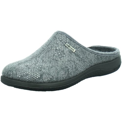Schuhe Damen Hausschuhe Rohde 6542-80 Grau