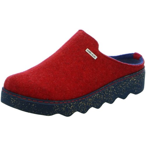 Schuhe Damen Hausschuhe Rohde 6120-43 Rot