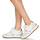 Schuhe Damen Sneaker Low Geox D DESYA Weiss / Beige / Gold