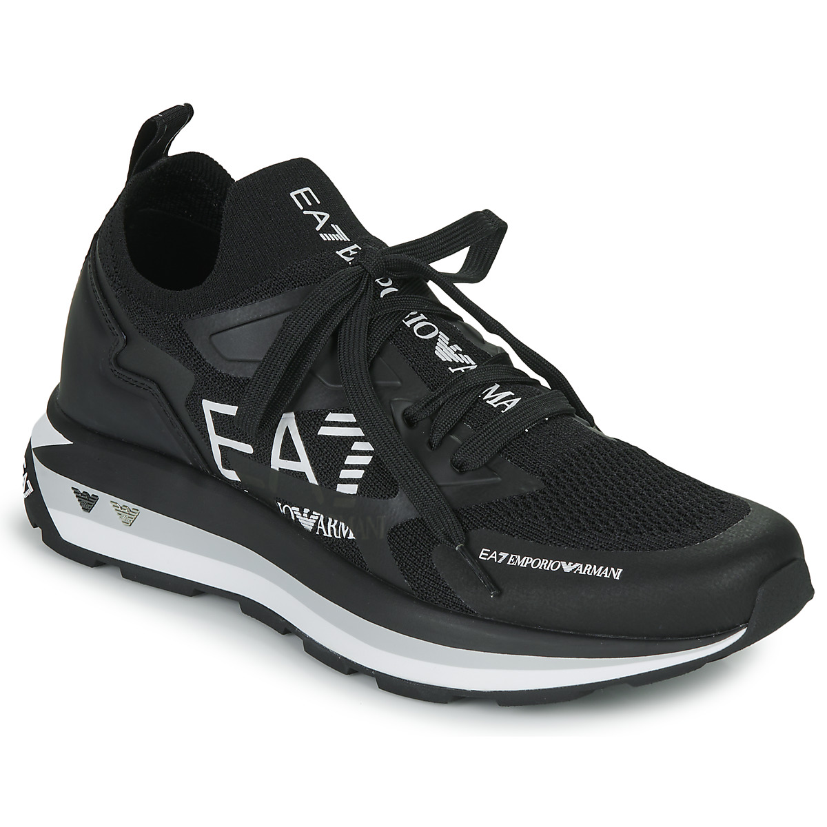Schuhe Herren Sneaker Low Emporio Armani EA7 X8X113 Schwarz / Weiss