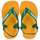 Schuhe Kinder Zehensandalen Havaianas BABY BRASIL LOGO Gelb / Grün