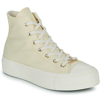 Schuhe Damen Sneaker High Converse CHUCK TAYLOR ALL STAR LIFT HI Beige / Weiss