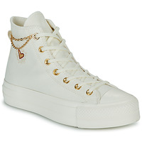 Schuhe Damen Sneaker High Converse CHUCK TAYLOR ALL STAR LIFT HI Weiss / Gold