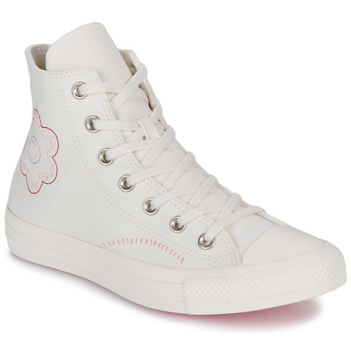 Schuhe Damen Sneaker High Converse CHUCK TAYLOR ALL STAR HI Weiss / Multicolor