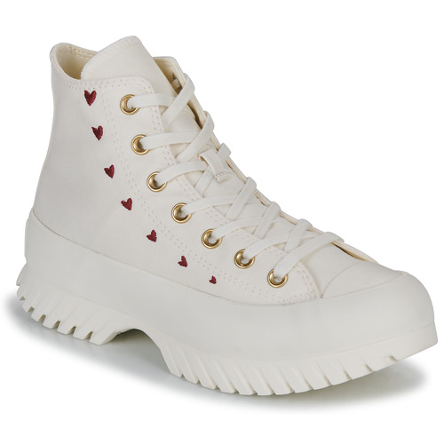 Schuhe Damen Sneaker High Converse CHUCK TAYLOR ALL STAR LUGGED 2.0 HI Weiss / Rot