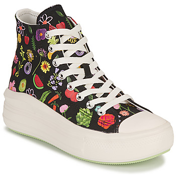 Schuhe Damen Sneaker High Converse CHUCK TAYLOR ALL STAR MOVE-FESTIVAL- JUICY GREEN GRAPHIC Schwarz / Multicolor