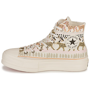Converse CHUCK TAYLOR ALL STAR  LIFT-ANIMAL ABSTRACT Weiss / Multicolor
