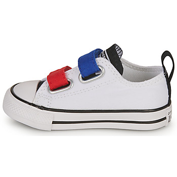 Converse INFANT CONVERSE CHUCK TAYLOR ALL STAR 2V EASY-ON SUMMER TWILL LO Weiss / Blau / Rot