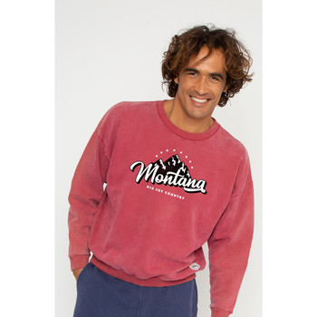 Kleidung Herren Sweatshirts French Disorder Sweatshirt  Brady Washed Montana Rot