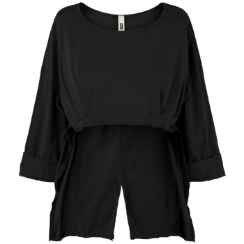 Kleidung Damen Tops / Blusen Wendy Trendy Top 110809 - Black Schwarz