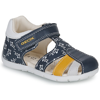 Schuhe Kinder Sandalen / Sandaletten Geox B ELTHAN BOY C Marine / Gelb