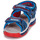 Schuhe Jungen Sandalen / Sandaletten Geox J SANDAL ANDROID BOY Blau / Rot