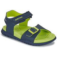 Schuhe Jungen Sportliche Sandalen Geox J SANDAL FOMMIEX BOY Marine / Grün