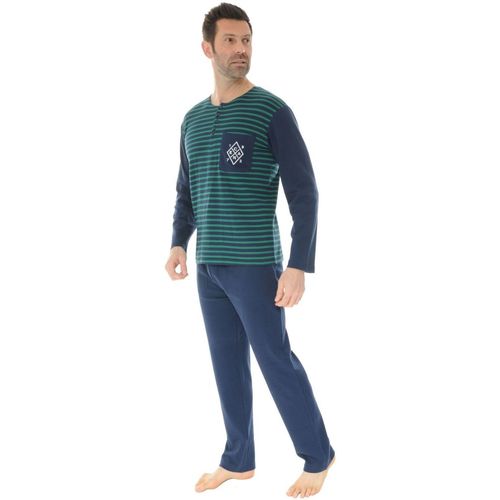 Kleidung Herren Pyjamas/ Nachthemden Christian Cane SAMY Blau