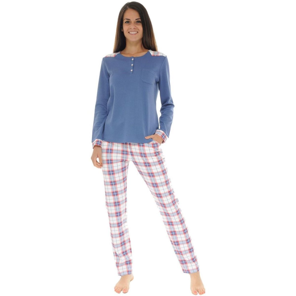 Kleidung Damen Pyjamas/ Nachthemden Christian Cane ROMINA Blau