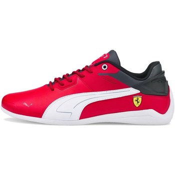 Schuhe Herren Sneaker Low Puma Ferrari Drift Cat Delta Rot, Weiß