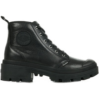 Schuhe Damen Boots Palladium Pallabase Leather Schwarz