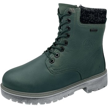 Schuhe Damen Stiefel Tex Stiefeletten Comfort Schnürstiefelette 979-21T grün