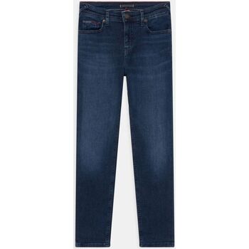 Kleidung Jungen Jeans Tommy Hilfiger KB0KB07480T SCANTON-1BJ DARKUSEDWATREP Blau