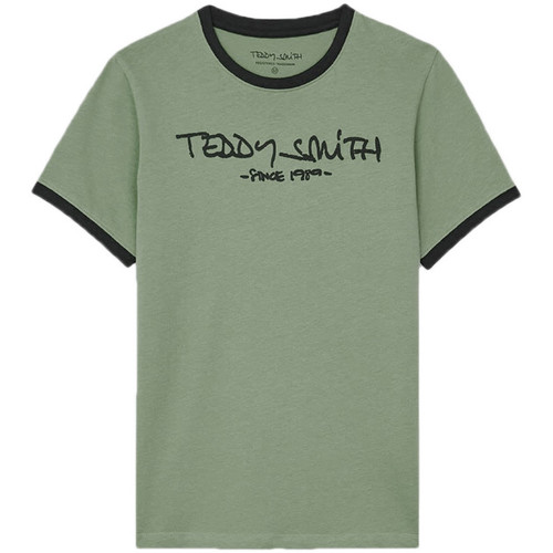 Kleidung Jungen T-Shirts Teddy Smith 61002433D Grün