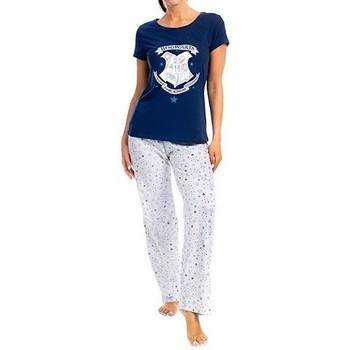 Kleidung Damen Pyjamas/ Nachthemden Harry Potter  Blau