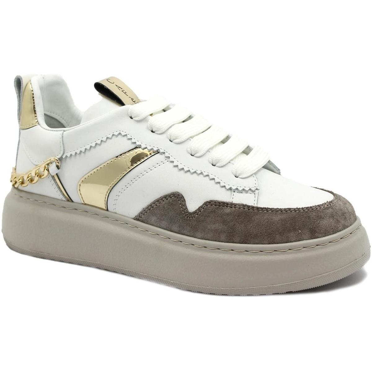 Schuhe Damen Sneaker Low Café Noir CAF-I22-DE1630-W001 Weiss