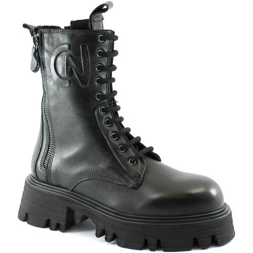 Schuhe Damen Low Boots Café Noir CAF-I22-FC1315-N001 Schwarz